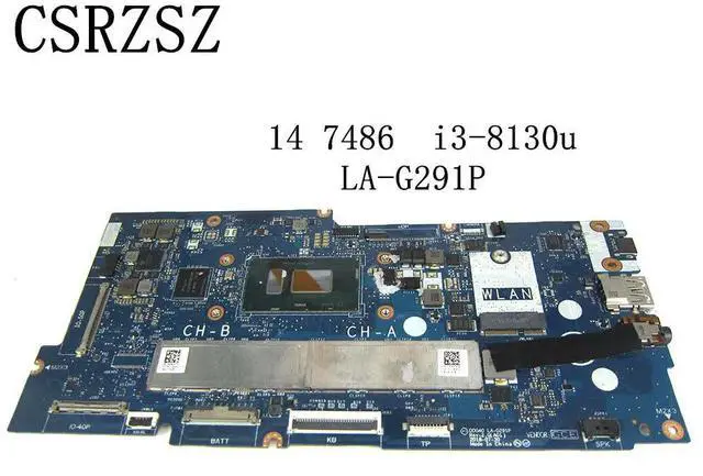 Alt view image 2 of 6 - For inspiron 14 7486 Laptop motherboard With i3-8130u CPU 8GB RAM LA-G291P Fully test work