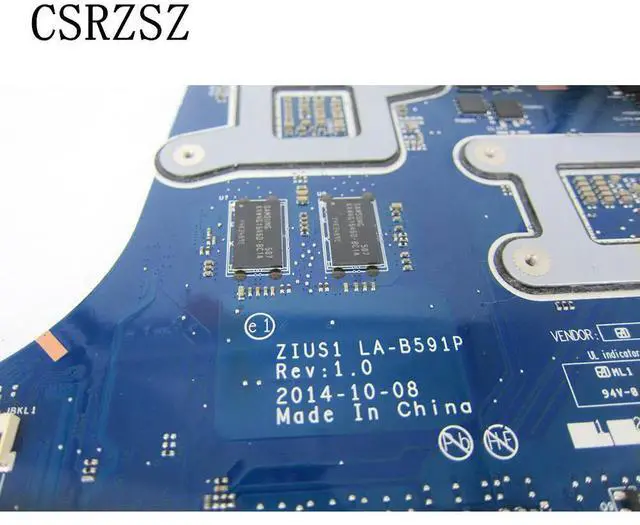 Alt view image 3 of 6 - For Yoga 15 S5 Laptop motherboard with i7-5500u CPU LA-B591P FRU 00NY539 100% Fully Tested