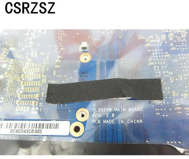 Alt view image 3 of 6 - For GL552VM Laptop motherboard REV 2.0 i7-6700HQ CPU GL552VW Mainboard working well