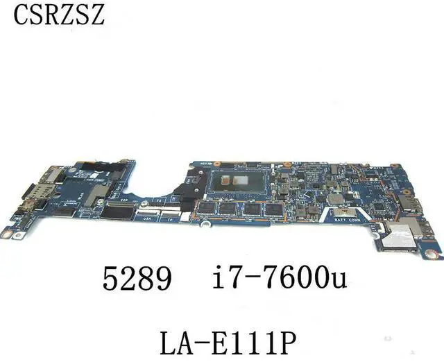Alt view image 2 of 6 - For Latitude 5289 with i7-7600u CPU 16GB Laptop motherboard LA-E111P Fully test