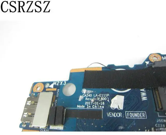 Alt view image 3 of 6 - For Latitude 5289 with i7-7600u CPU 16GB Laptop motherboard LA-E111P Fully test
