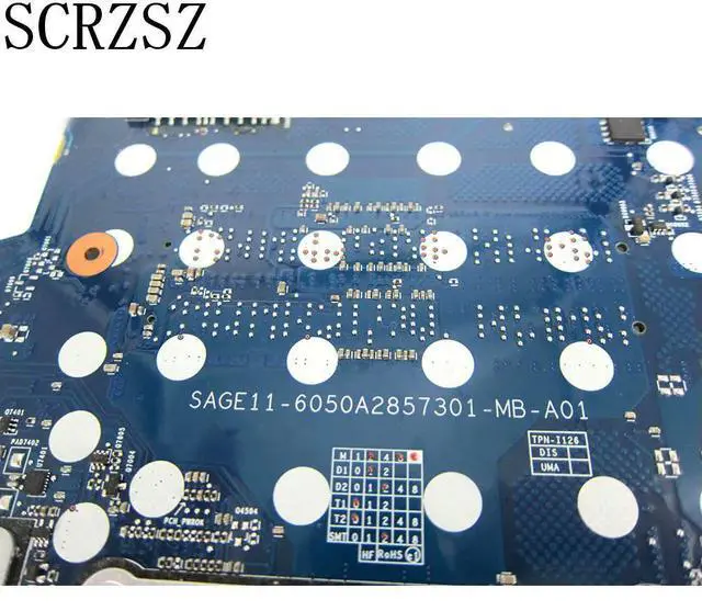Alt view image 3 of 6 - For M7-U 17-U laptop motherboard with i7-7500u CPU 859291-601 6050A2857301