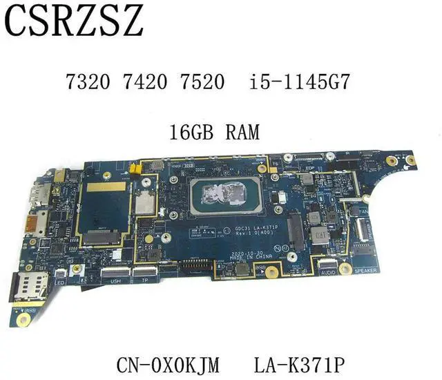 Alt view image 2 of 6 - GDC31 LA-K371P CN-0X0KJM 0X0KJM Mainboard For Latitude 7320 7420 7520 Laptop motherboard with i5-1145G7 CPU work well