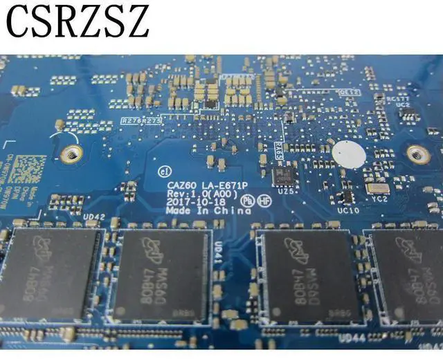 Alt view image 3 of 6 - For XPS 13 9370 Laptop motherboard CN-0W970W 0W970W 0W970W LA-E671P with i7-8550u CPU Tested 100% ok