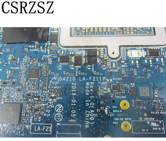 Alt view image 3 of 6 - CN-05MJK3 05MJK3 5MJK3 LA-F211P Mainboard For XPS 15 9575 Laptop motherboard with I5-8305U 8GB Test work