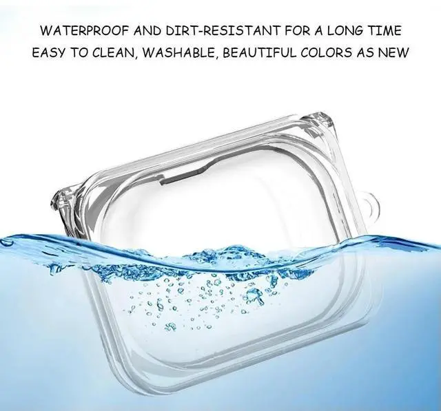 Alt view image 4 of 4 - TPU Protective Case Shockproof with Keychain Lightweight Transparent Cover Protective Shell for Nothing Ear (a) Wireless Earbuds