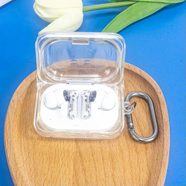 Alt view image 2 of 4 - TPU Protective Case Shockproof with Keychain Lightweight Transparent Cover Protective Shell for Nothing Ear (a) Wireless Earbuds