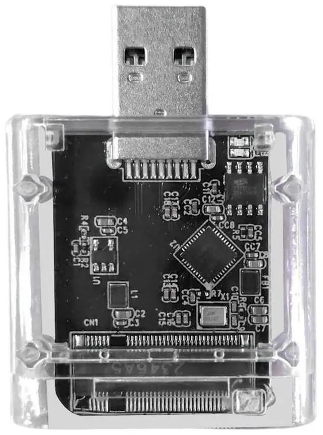 Alt view image 4 of 4 - M2 SSD Case M.2 to USB3.0 Gen 1 5Gbps High-speed SSD Enclosure for SATA M.2 NGFF Cases for PC Accessories Laptop External