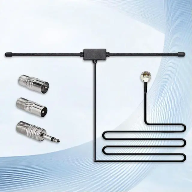 Alt view image 3 of 4 - Hidden Adhesive Mount AM FM Radio Antenna F Female Head To TV 3.5 Mono FM Sheep Horn Antenna for Car FM TV Radio Station