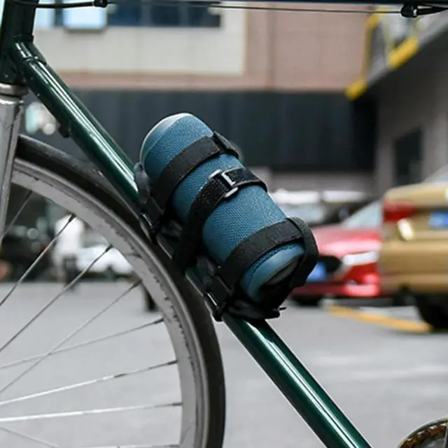 Alt view image 2 of 4 - Bicycle Kettle Cage Anti Slip Speaker Mount Strap Holder Diameter 1.5-3.5inch Equipment for JBL Bluetooth-compatible Speakers