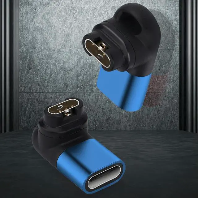 Alt view image 2 of 4 - Charger Cable Type C Adapter Replacement Charger Base Adapter 90 Degree Elbow Accessories for Garmin Fenix 7/7S/7X/6