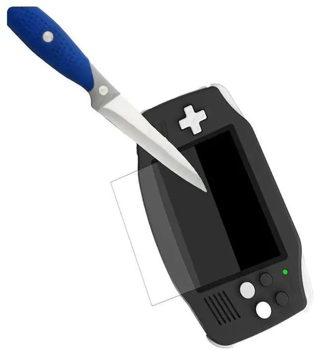 Alt view image 2 of 4 - For Anbernic RG34XX Screen Tempered Film Anti-Scratch 9H Tempered Glass Protective Film Ultra-Clear Game Console Accessories