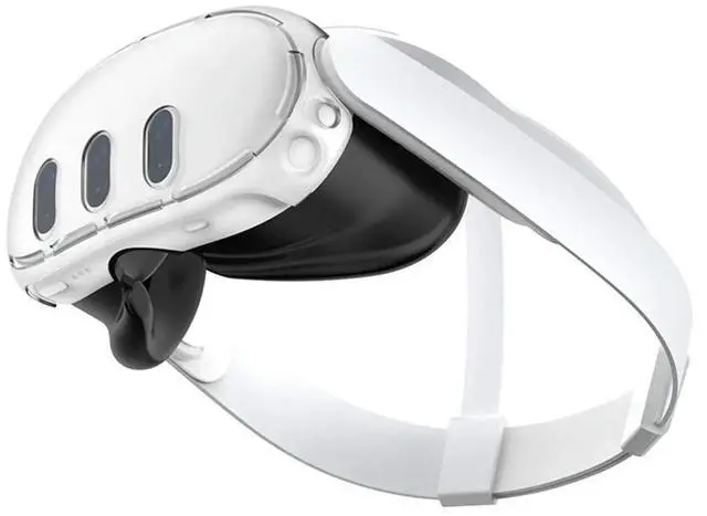 Alt view image 2 of 4 - Silicone Front Face Protector Anti Shock Transparent Cover Shell Protector Anti-Slip VR Front Protective Shell for Quest 3