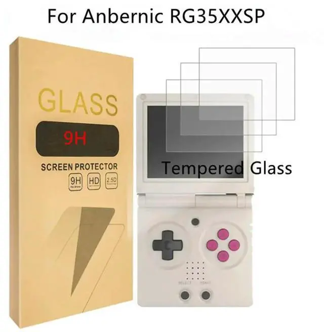 Alt view image 3 of 4 - Tempered Glass Screen Protector 9H Hardness Tempered Glass Film Tempered Glass Protective Film Compatible with ANBERNIC RG35XXSP