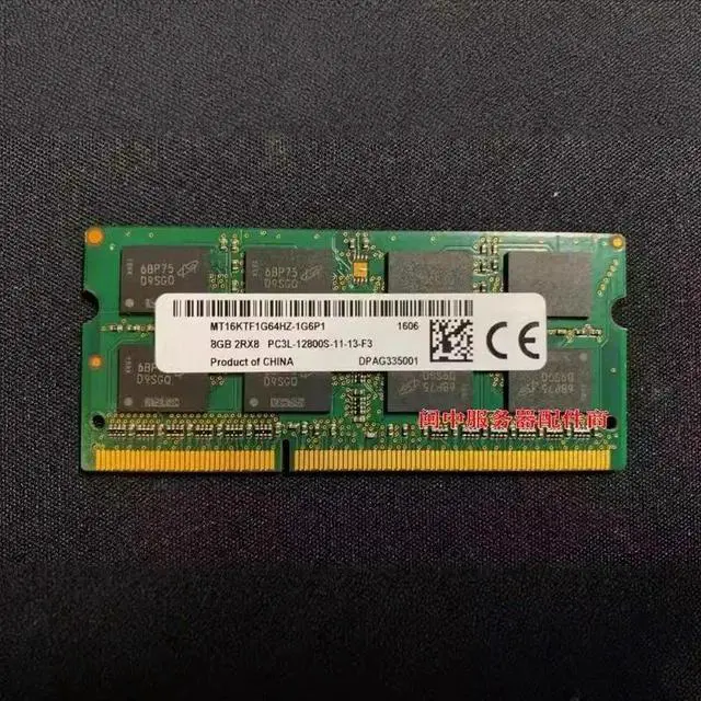 Main image of For Micron 8G 2RX8 PC3L-12800S 1600 Notebook memory MT16KTF1G64HZ-1G6P1