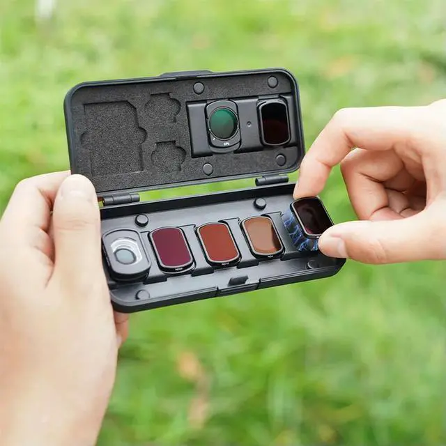 Alt view image 3 of 4 - Box Shockproof Carrying Case Filter Case for Osmo Pocket 3 Filters Protection Box