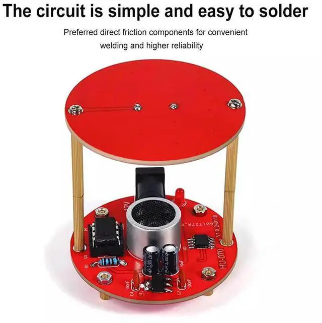 Alt view image 4 of 4 - DIY Acoustic Levitation Set Ultrasonic Suspension Standing Wave Controller Loose Parts Scientific Teaching Experiment Soldering