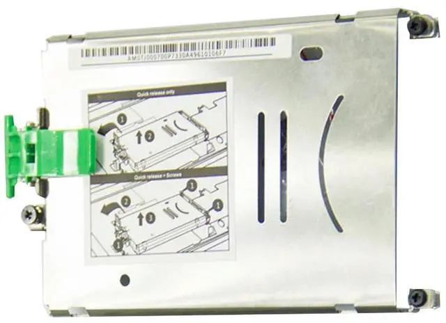 Alt view image 2 of 3 - HDD Hard Drive Disk Caddy Bracket Tray & Screws For ZBOOK 15 ZBOOK 17 Hard Drive Caddy Tray