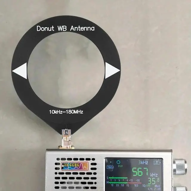 Alt view image 3 of 4 - Donut Broadband Antenna Frequency 10kHz-180MHz Donut WB Antenna Donut Antenna for All Radios