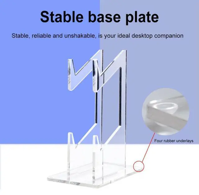 Alt view image 3 of 4 - Double-deck Gamepad Holder Space Saving Acrylic Game Controller Bracket Mount Accessories Gamepad Headset Stand for Xbox