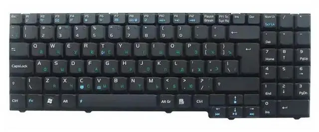Alt view image 2 of 3 - RU Black Laptop Keyboard for M70 M70S X57V X55 M50VM X71S M50S X71 X71S X71SL M50  M70SV M70V M71