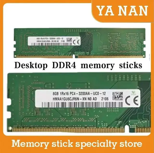 Main image of For SK Hynix HMAA1GU6CJR6N-XN 8G 1RX16 DDR4 PC4-3200AA Desktop Memory