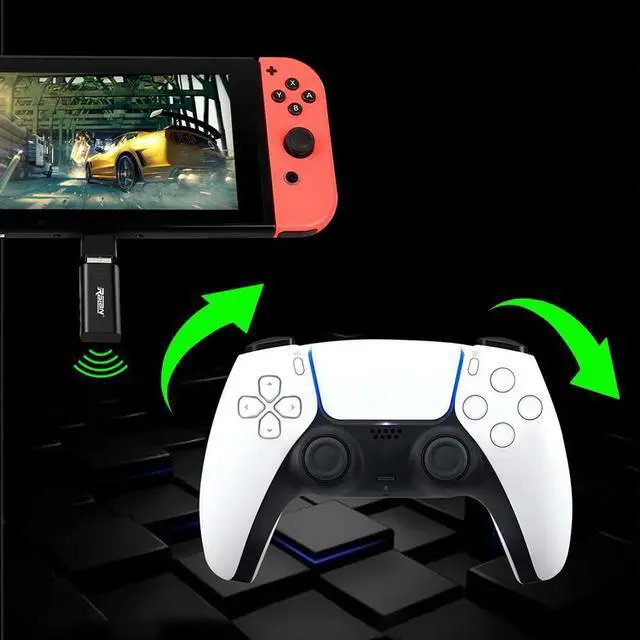 Alt view image 2 of 4 - Controller PC Wireless Adapter USB Receiver Bluetooth-Compatible 5.3 Gamepad Converter Controller Adapter for Controller