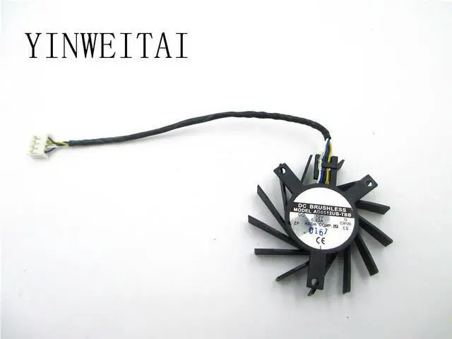 Alt view image 2 of 3 - FAN FOR ADDA AD0512UB-TBB 45mm 4Pin 35X35X27mm VGA Video Card Fan For HD5670 Cooling Fan