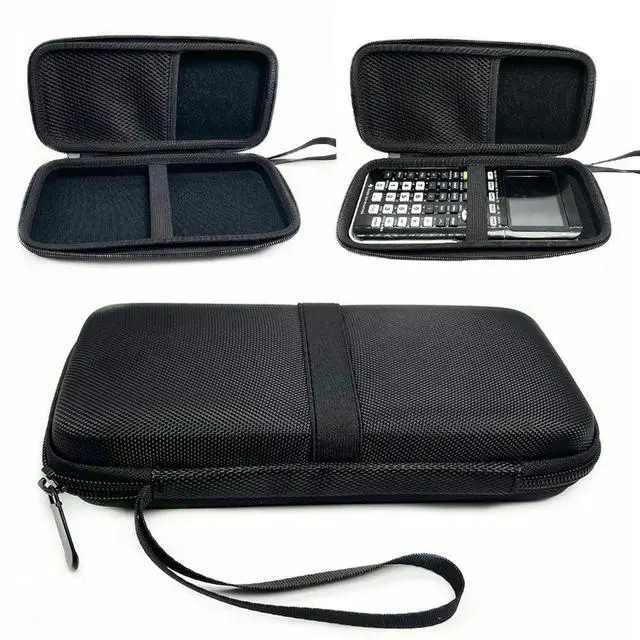 Alt view image 2 of 4 - Hard Shell Case Waterproof Graphing Calculator Carrying Case with Mesh Pocket Shockproof EVA for Texas Instruments TI-84 Plus CE