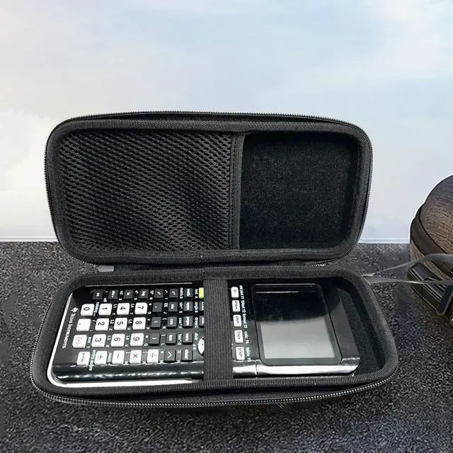 Main image of Hard Shell Case Waterproof Graphing Calculator Carrying Case with Mesh Pocket Shockproof EVA for Texas Instruments TI-84 Plus CE