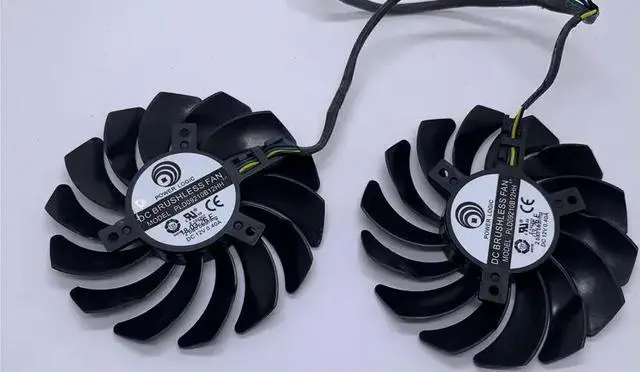 Main image of 1 Pair 87mm PLD09210B12HH 4 Pin Graphics Video Card Cooling Fan for RX 470 480 570 580 Armor Cooler Fan