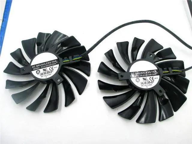 Alt view image 3 of 3 - 95MM PLD10010B12HH PLD10010S12HH Cooler Fan For Radeon R9 380 Armor 2X GTX 1060 1070 1080 TI RX 470 570 RX580 Gaming Card