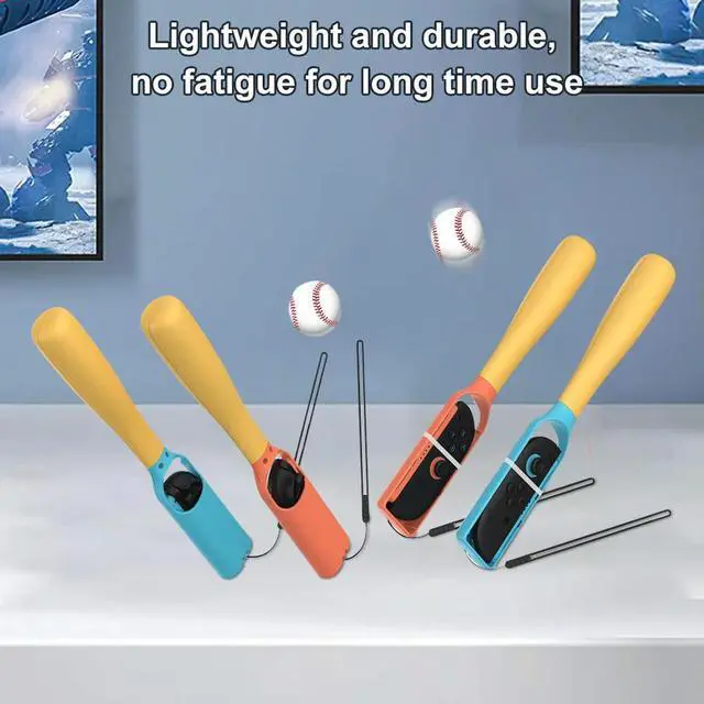 Main image of For NS2 OELD Adjustable Gamepad Racket with Safety Rope Ergonomic Grip Baseball Bat Wear Resist Compatible with Sports Games