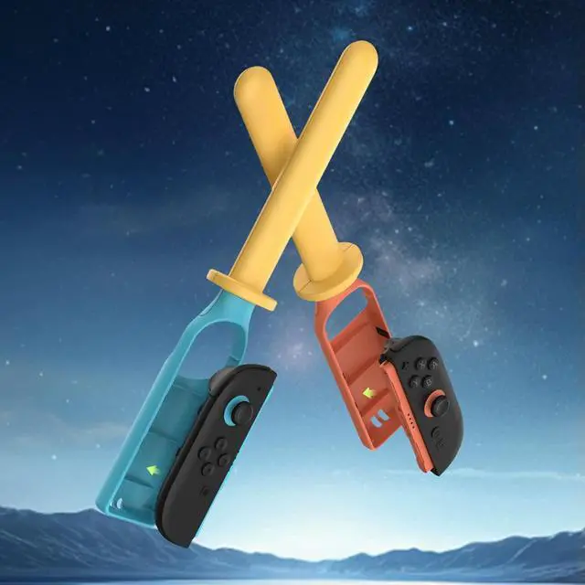 Alt view image 3 of 4 - 2 Pack Sword Accessory for Nintendo for Switch 2 Joy-Con Fencing Game Accessories Sword Grips for Nintendo for Switch/OLED