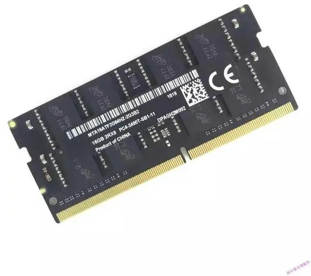 Main image of For Micron 16GB 2RX8 PC4-2400T-S DDR4 SODIMM Notebook Memory Black Bar iMac
