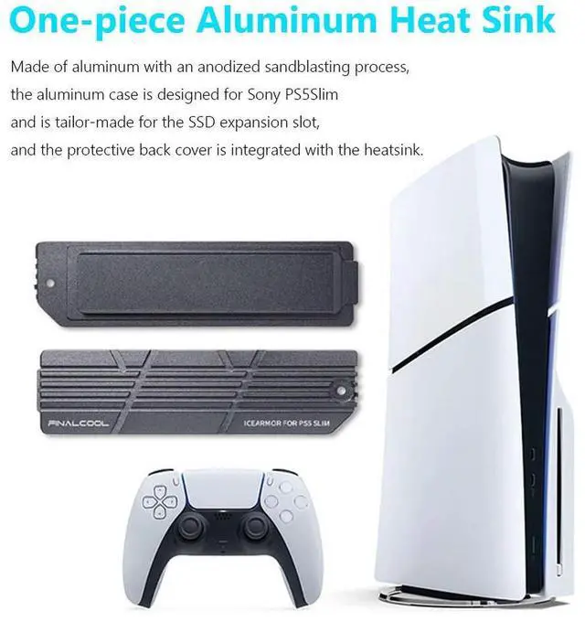 Main image of For Slim SSD Heatsink withSilicone Pads SSD Heatsink Gasket SSD Cooling Mounting Kit for 2280 M.2 NVMe SSD