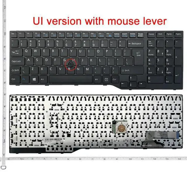 Main image of UI English Laptop Keyboard For Fujitsu Lifebook E753 E754 E756