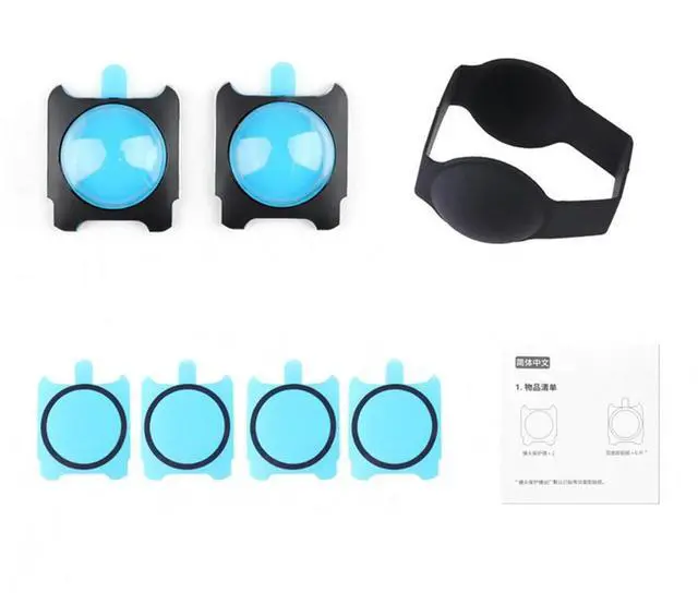 Alt view image 4 of 4 - 2pcs Protective Lens Cover Adhesive Panoramic Camera Protective Lens Cap Sticky Lens Guards for Shadow Stone ONE RS/R