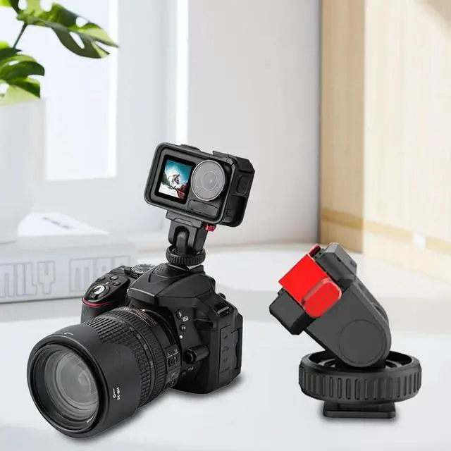 Alt view image 2 of 4 - Magnetic Quick Release Mount Adapter 1/4 Inch Thread Hole Camera Stand Mount Adapter for OSMO Action 3 4 5 Pro Adapter