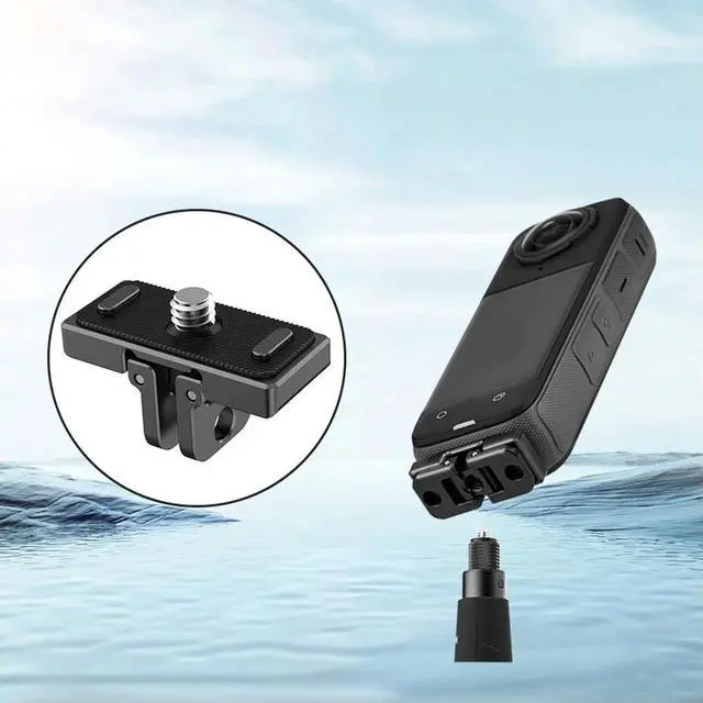 Alt view image 2 of 4 - Magnetic Quick Release Base Foldable Magnetic Adapter Riding Holder Sports Camera Quick Release Mount for X4 Camera
