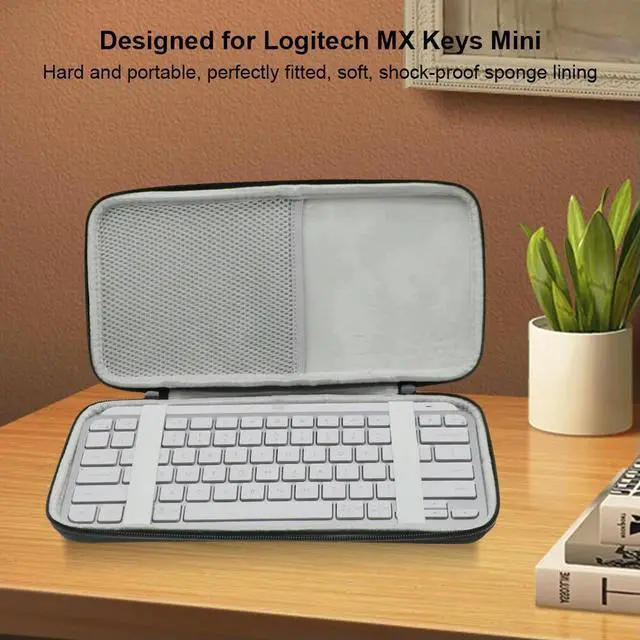 Alt view image 3 of 4 - Protective Bag Illuminated Keyboard Case Carry Case for MX Keys Mini Wireless Keyboard
