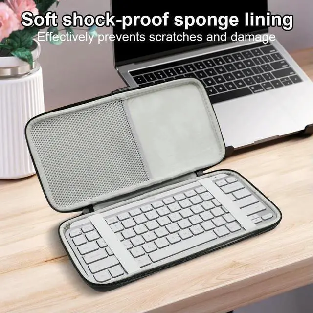 Alt view image 4 of 4 - EVA Hard Case Illuminated Keyboard Protective Bag Case for MX Keys Mini Wireless Keyboard