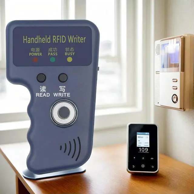 Alt view image 4 of 4 - 125kHz TM Copier RFID Card Reader Copier Duplicator Handheld RFID Writer Fit for T5577 EM4305 CET5200 TM Chip Cards