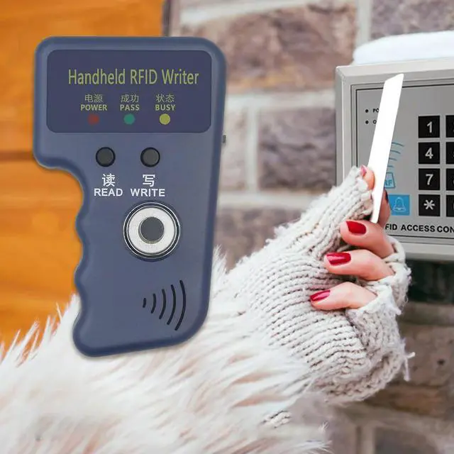 Alt view image 2 of 4 - 125kHz TM Copier RFID Card Reader Copier Duplicator Handheld RFID Writer Fit for T5577 EM4305 CET5200 TM Chip Cards