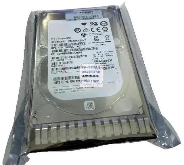 Main image of 652749-B21 653954-001 1T 2.5 inch 7.2K SAS G8 MM1000FBFV Hard Drive