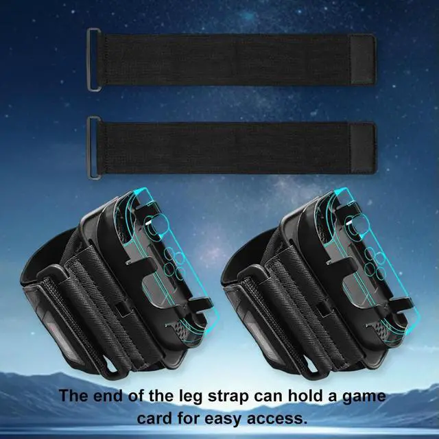 Alt view image 2 of 4 - 2 in 1 Adjustable Leg and Wrist Strap for Nintendo for Switch 2 Joy-Con Controller Leg Band Strap Wrist Bands Game Handle Holder