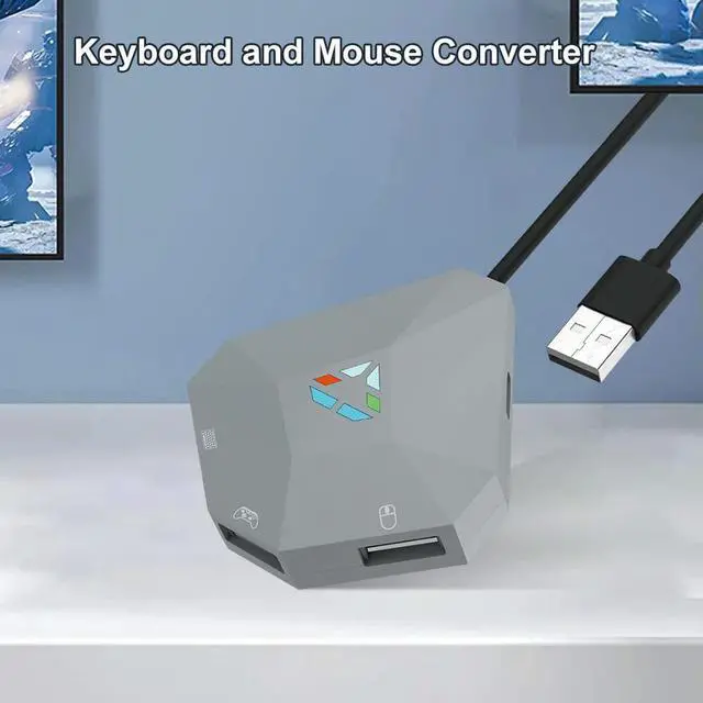 Alt view image 3 of 4 - USB Wired Keyboard and Mouse Adapter LED Indicator Converter Keyboard and Mouses Converter for NS/4/3