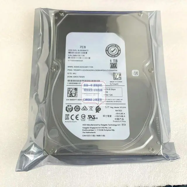 Main image of R350 R740 R640 0M33YT ST1000NM004A 1T SATA Hard Drive