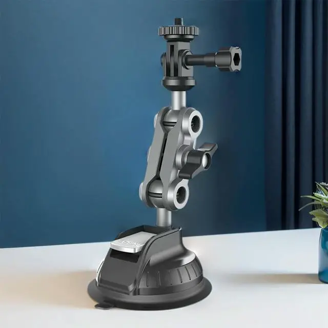 Alt view image 4 of 4 - Car Suction Cup Phone Action Camera Holder 1/4 Inch Vehicle Windshield Holder 360 Adjustable for Phone Action Camera