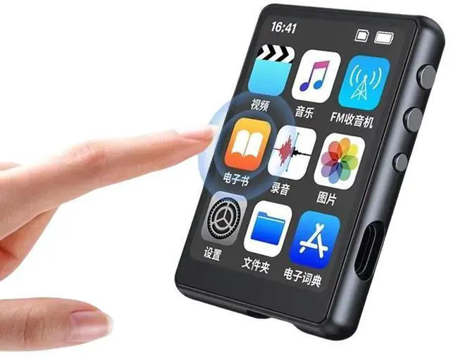Alt view image 2 of 4 - MP3 MP4 Player Voice Recorder Full Touch Screen Bluetooth-Compatible Audio Player with Speaker Support FM Radio Recording E-Book